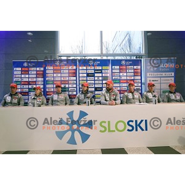 Slovenia Biathlon team press conference in Ljubljana on February 6, 2017