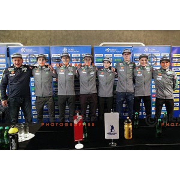 Slovenia Nordic Ski jumping team press conference in Ljubljana on February 6, 2017