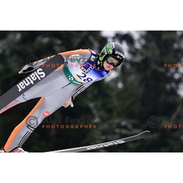 Eva Logar (SLO) at FIS Ski jumping Ladies World Cup in Ljubno, Slovenia on February 13, 2016