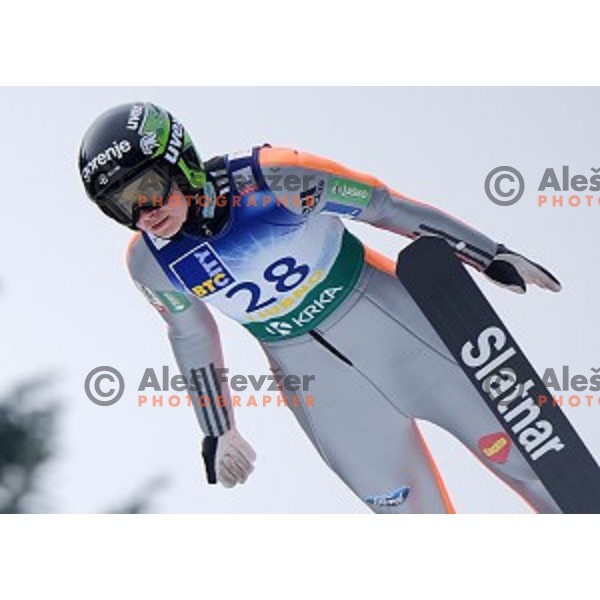 Eva Logar (SLO) at FIS Ski jumping Ladies World Cup in Ljubno, Slovenia on February 13, 2016