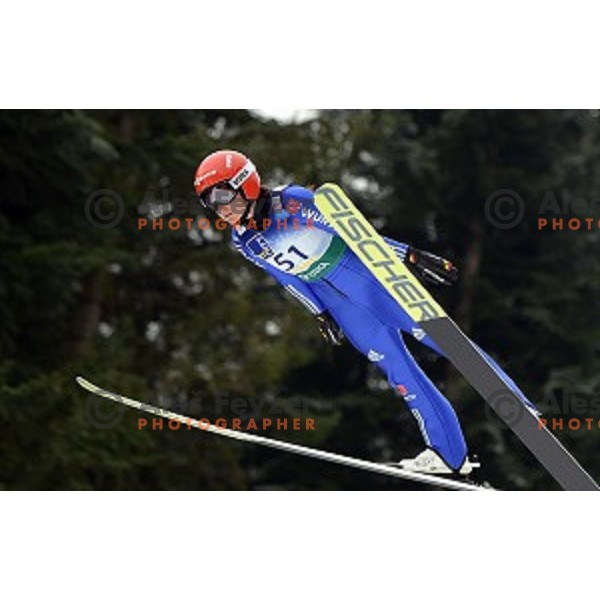Carina Vogt (GER) at FIS Ski jumping Ladies World Cup in Ljubno, Slovenia on February 13, 2016