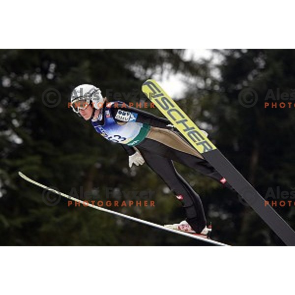 Daniela Iraschko Stolz (AUT) at FIS Ski jumping Ladies World Cup in Ljubno, Slovenia on February 13, 2016
