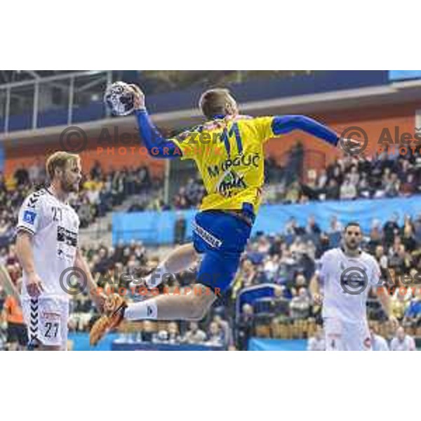 Celje’s Gal Marguc (11) in action during EHF Champions League match between Celje PL (Slovenia) and IFK Kristianstadt (Sweden) in Zlatorog Hall, Celje on February 11th, 2017 