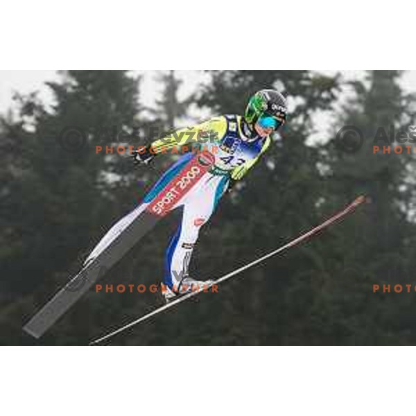 Spela Rogelj during the Ljubno Women\'s World Cup Ski Jumping, Ljubno, Slovenia, on February 12, 2017.