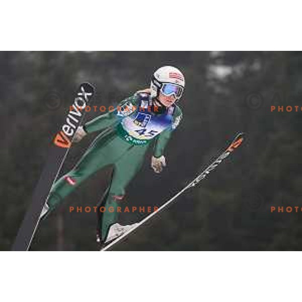during the Ljubno Women\'s World Cup Ski Jumping, Ljubno, Slovenia, on February 12, 2017.