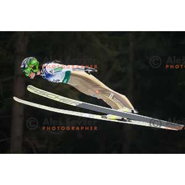 Maja Vtic during the Ljubno Women\'s World Cup Ski Jumping, Ljubno, Slovenia, on February 12, 2017.