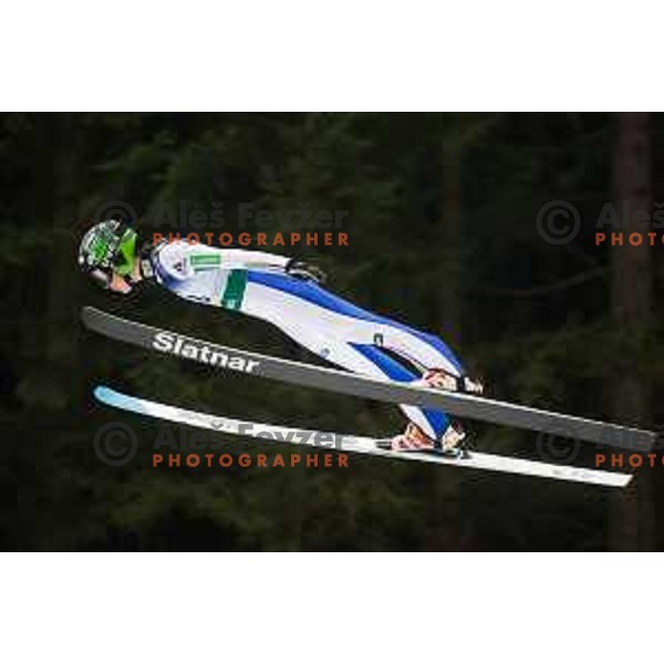 Ema Klinec (SLO) during the Ljubno Women\'s World Cup Ski Jumping, Ljubno, Slovenia on February 12, 2017
