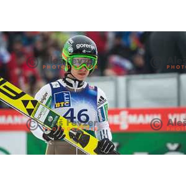 Maja Vtic during the Ljubno Women\'s World Cup Ski Jumping, Ljubno, Slovenia, on February 12, 2017.