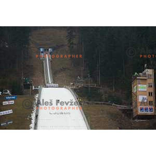 during the Ljubno Women\'s World Cup Ski Jumping, Ljubno, Slovenia, on February 12, 2017.