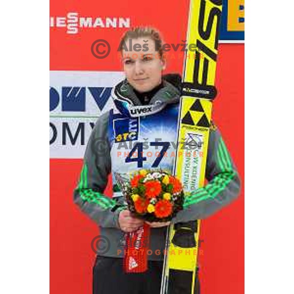 during the Ljubno Women\'s World Cup Ski Jumping, Ljubno, Slovenia, on February 12, 2017.
