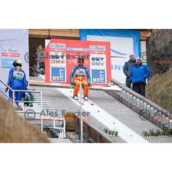Ursa Bogataj during the Ljubno Women\'s World Cup Ski Jumping, Ljubno, Slovenia, on February 12, 2017.