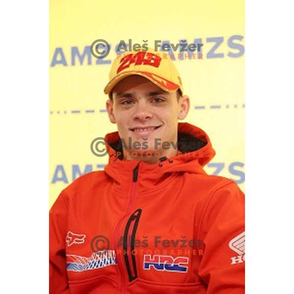 Tim Gajser, World Champion MX 2016 during AMZS press conference before start of MX GP season 2017 in Smlednik, Slovenia on February 17, 2017