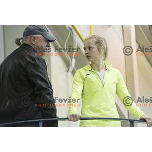 Tina Sutej during National Athletics Indoor Championship in Celje, February 18th, 2017