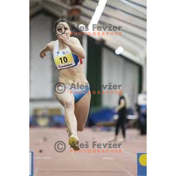 Sasa Babsek competes in triple jump during National Athletics Indoor Championship in Celje, February 18th, 2017