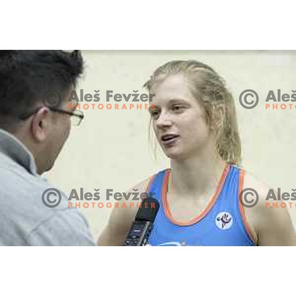 Tina Sutej during National Athletics Indoor Championship in Celje, February 18th, 2017