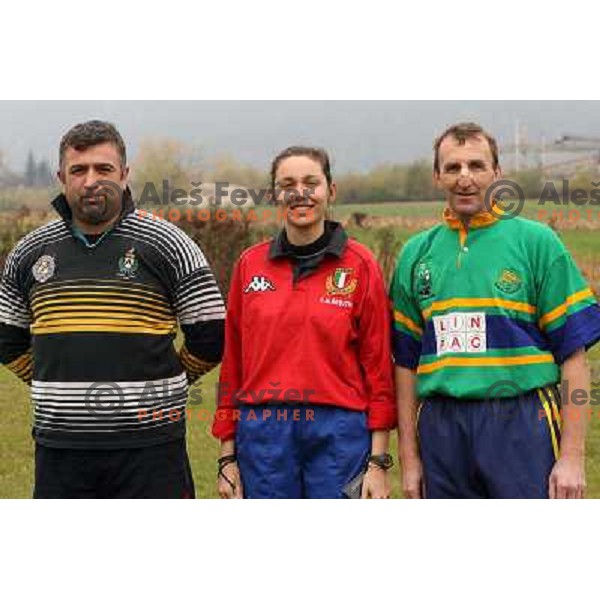 friendly rugby match of veterans Hermes - Udine, played in Ljubljana 27.10.2007. Photo by Ales Fevzer 