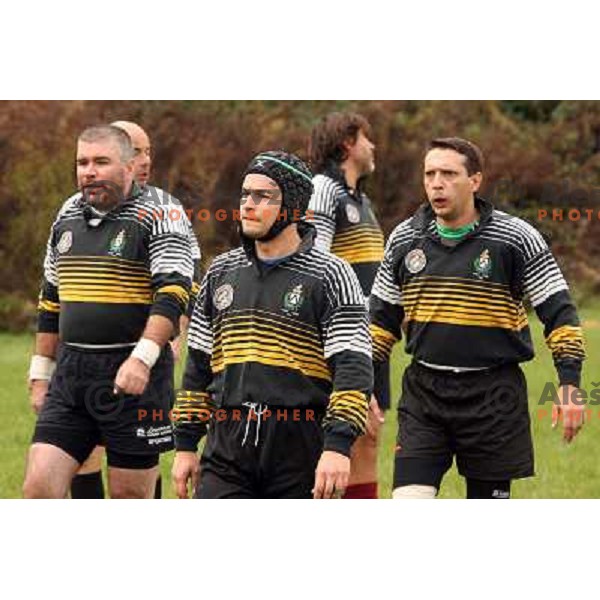 friendly rugby match of veterans Hermes - Udine, played in Ljubljana 27.10.2007. Photo by Ales Fevzer 