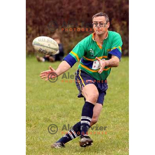 friendly rugby match of veterans Hermes - Udine, played in Ljubljana 27.10.2007. Photo by Ales Fevzer 