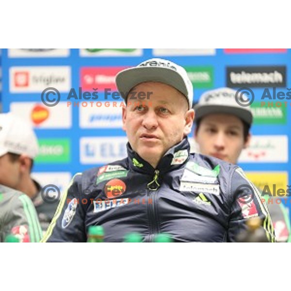 Goran Janus at Slovenia Nordic Ski jumping team press conference before departure to 2017 Nordic World Championships in Lahti (FIN) in Ljubljana on February 20, 2017