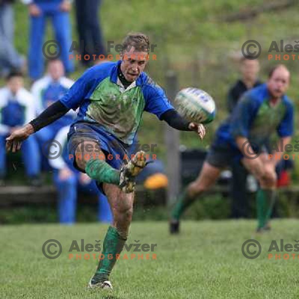 qualification rugby match Slovenia-Finnland in division C , played in Ljubljana 27.10.2007. Photo by Ales Fevzer 