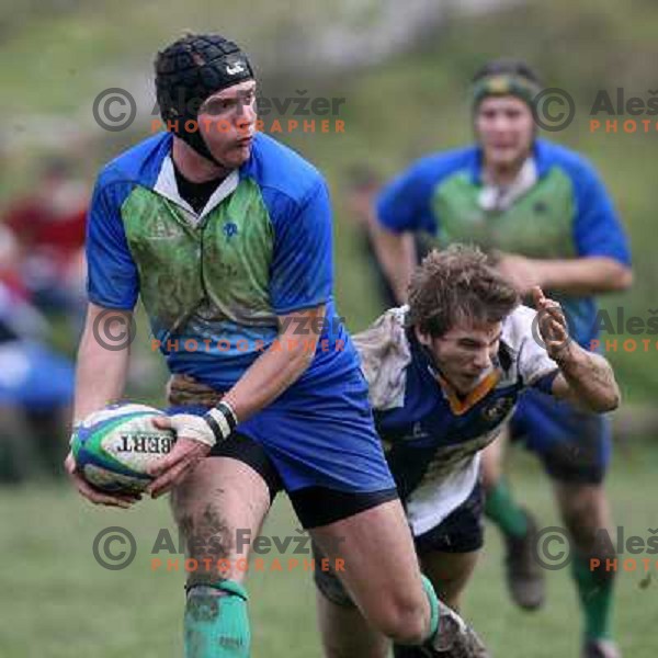 qualification rugby match Slovenia-Finnland in division C , played in Ljubljana 27.10.2007. Photo by Ales Fevzer 