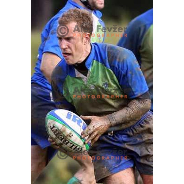 qualification rugby match Slovenia-Finnland in division C , played in Ljubljana 27.10.2007. Photo by Ales Fevzer 