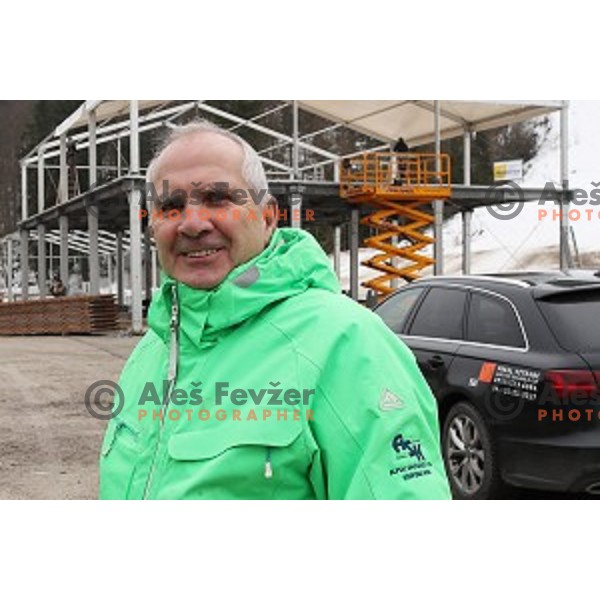 Srecko Medven, secretary general of FIS Audi World Cup Vitranc race at Podkoren FIS slope in Kranjska gora, Slovenia on February 23, 2017