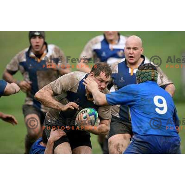 qualification rugby match Slovenia-Finnland in division C , played in Ljubljana 27.10.2007. Photo by Ales Fevzer 