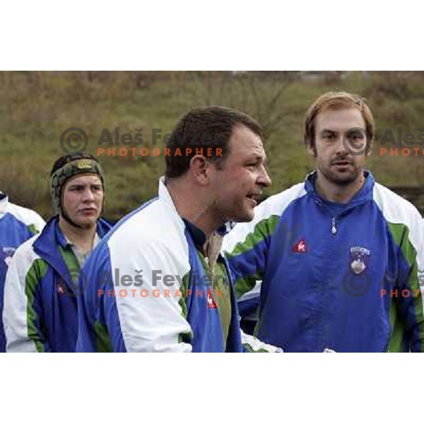 qualification rugby match Slovenia-Finnland in division C , played in Ljubljana 27.10.2007. Photo by Ales Fevzer 