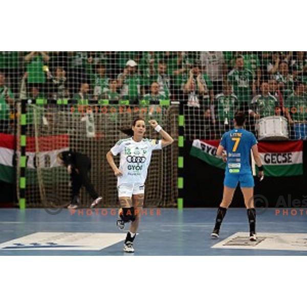 of Krim Mercator during EHF Women\'s Champions league handball match between RK Krim Mercator and Gyori Audi Eto in Kodeljevo Hall, Ljubljana, Slovenia on February 25, 2017