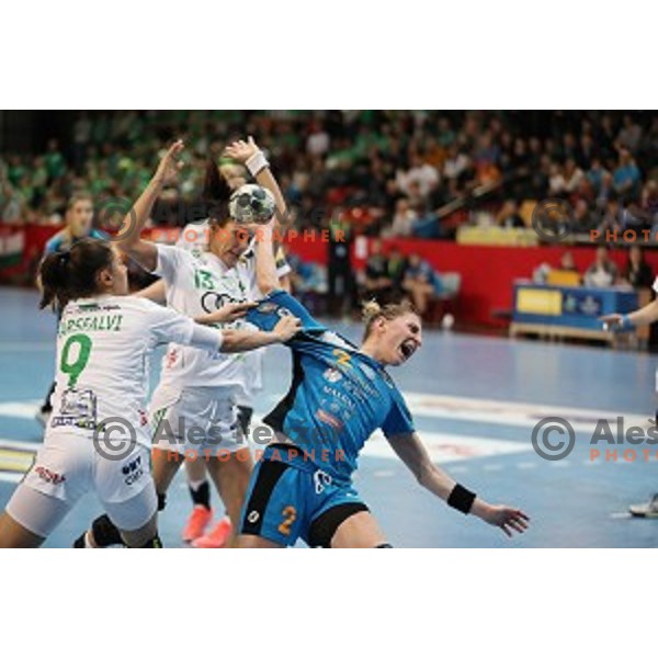 Tamara Georgijev of Krim Mercator during EHF Women\'s Champions league handball match between RK Krim Mercator and Gyori Audi Eto in Kodeljevo Hall, Ljubljana, Slovenia on February 25, 2017