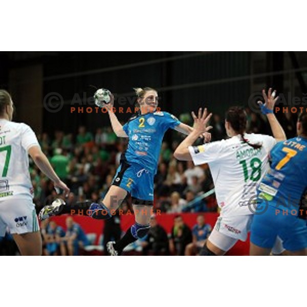 Tamara Georgijev of Krim Mercator during EHF Women\'s Champions league handball match between RK Krim Mercator and Gyori Audi Eto in Kodeljevo Hall, Ljubljana, Slovenia on February 25, 2017