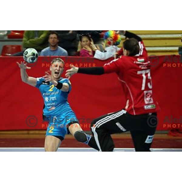 Tamara Georgijev of Krim Mercator during EHF Women\'s Champions league handball match between RK Krim Mercator and Gyori Audi Eto in Kodeljevo Hall, Ljubljana, Slovenia on February 25, 2017