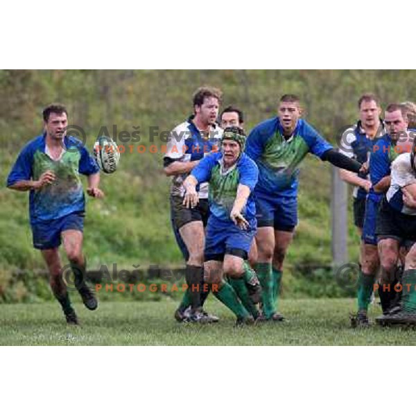 qualification rugby match Slovenia-Finnland in division C , played in Ljubljana 27.10.2007. Photo by Ales Fevzer 