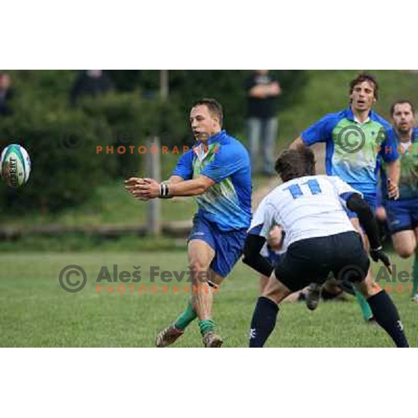 qualification rugby match Slovenia-Finnland in division C , played in Ljubljana 27.10.2007. Photo by Ales Fevzer 