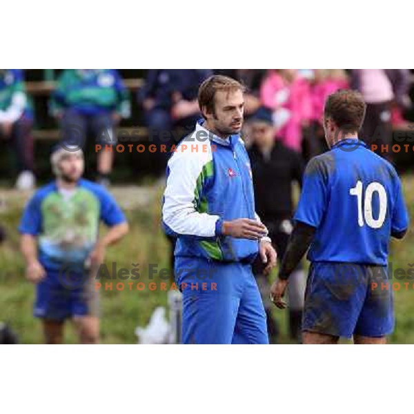 qualification rugby match Slovenia-Finnland in division C , played in Ljubljana 27.10.2007. Photo by Ales Fevzer 