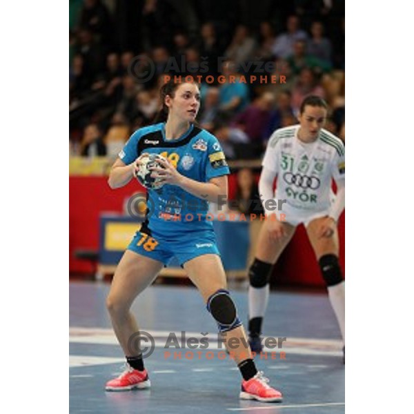 Nina Zulic of Krim Mercator during EHF Women\'s Champions league handball match between RK Krim Mercator and Gyori Audi Eto in Kodeljevo Hall, Ljubljana, Slovenia on February 25, 2017