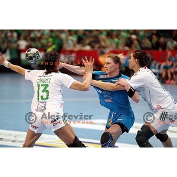 Tamara Georgijev of Krim Mercator during EHF Women\'s Champions league handball match between RK Krim Mercator and Gyori Audi Eto in Kodeljevo Hall, Ljubljana, Slovenia on February 25, 2017