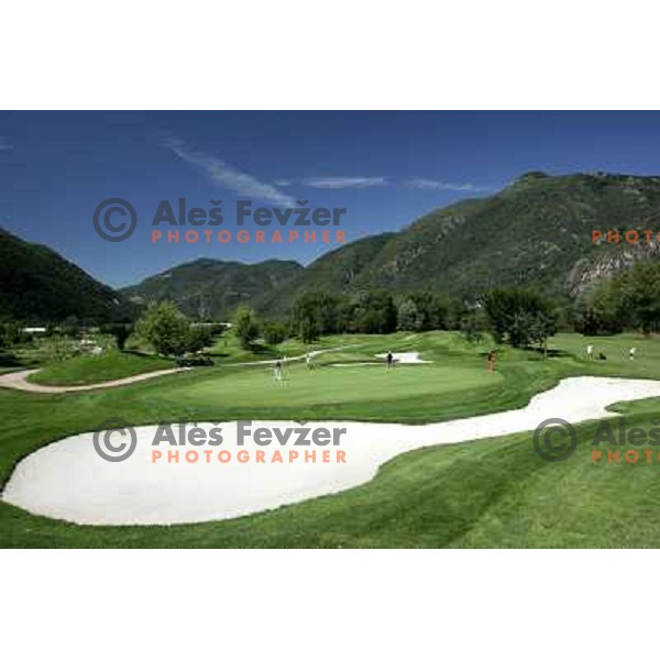 Green of 2nd hole at golf course Gerre Losone, Switzerland. Photo by Ales Fevzer 