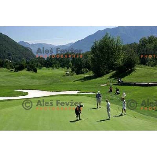 Green of 15th hole at golf course Gerre Losone, Switzerland. Photo by Ales Fevzer 