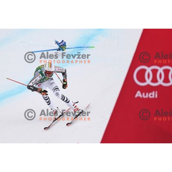 in second run of AUDI FIS Ski World Cup Giant Slalom for 56.Vitranc Cup in Kranjska gora, Slovenia on March 4, 2017
