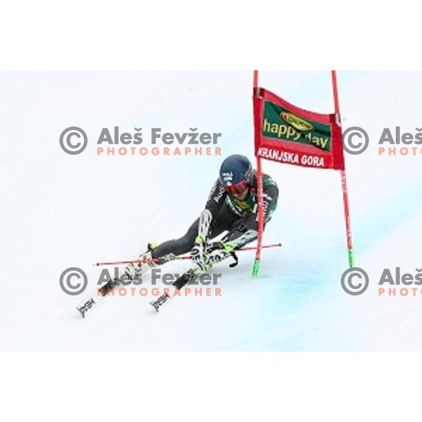 in second run of AUDI FIS Ski World Cup Giant Slalom for 56.Vitranc Cup in Kranjska gora, Slovenia on March 4, 2017