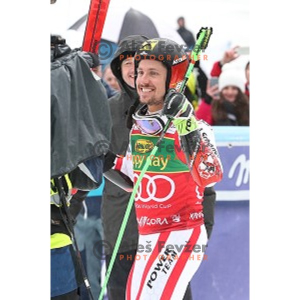Marcel Hirscher (AUT), winner of AUDI FIS Ski World Cup Giant Slalom for 56.Vitranc Cup in Kranjska gora, Slovenia on March 4, 2017