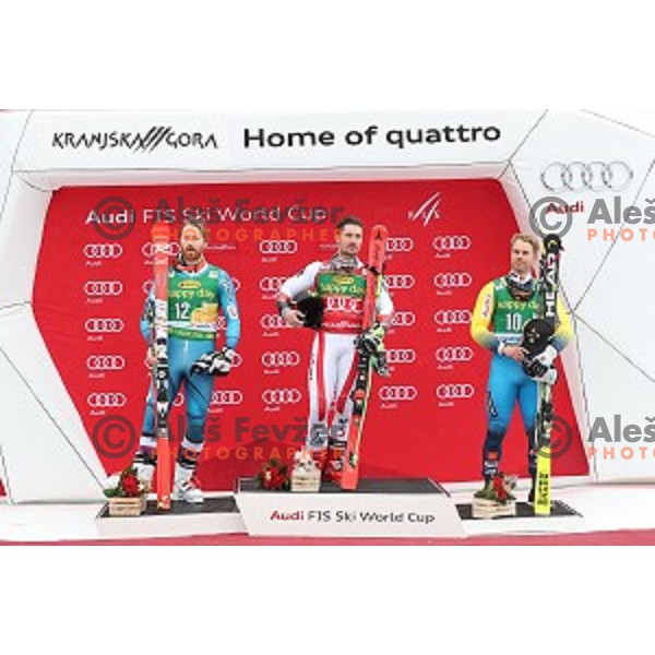 Marcel Hirscher (AUT), winner of AUDI FIS Ski World Cup Giant Slalom for 56.Vitranc Cup in Kranjska gora, Slovenia on March 4, 2017