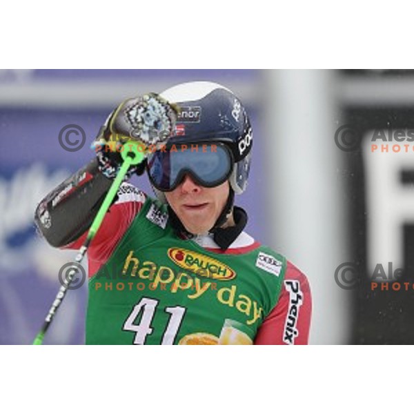 in second run of AUDI FIS Ski World Cup Giant Slalom for 56.Vitranc Cup in Kranjska gora, Slovenia on March 4, 2017