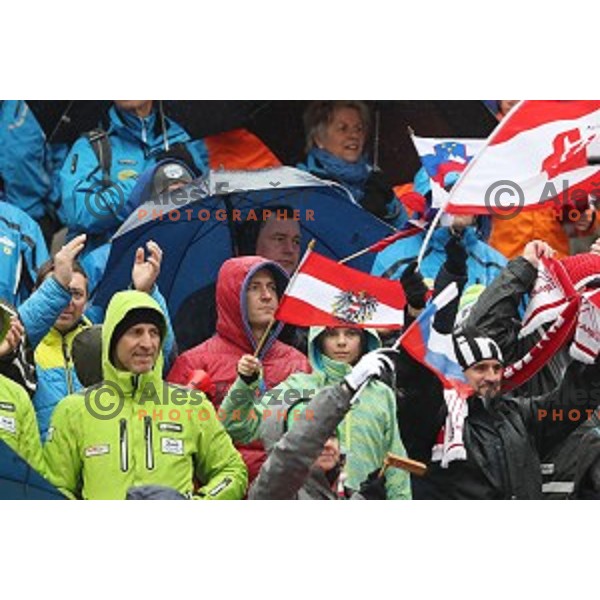 in second run of AUDI FIS Ski World Cup Giant Slalom for 56.Vitranc Cup in Kranjska gora, Slovenia on March 4, 2017