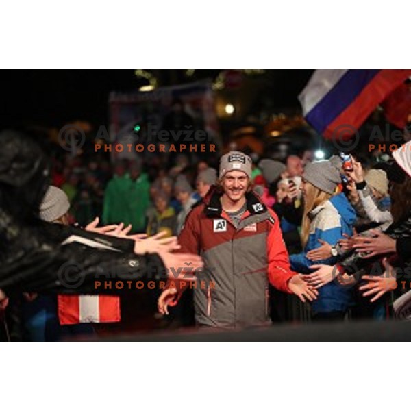 public draw for AUDI FIS Ski World Cup Slalom for 56.Vitranc Cup in Kranjska gora, Slovenia on March 4, 2017