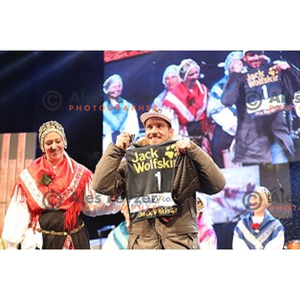 Marcel Hirscher at public draw for AUDI FIS Ski World Cup Slalom for 56.Vitranc Cup in Kranjska gora, Slovenia on March 4, 2017