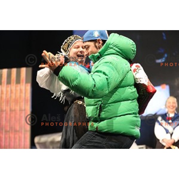 Stefano Gross (ITA) at public draw for AUDI FIS Ski World Cup Slalom for 56.Vitranc Cup in Kranjska gora, Slovenia on March 4, 2017
