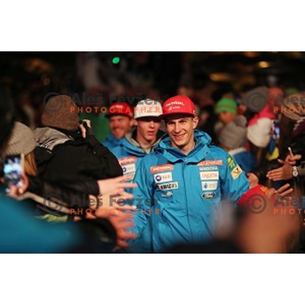 public draw for AUDI FIS Ski World Cup Slalom for 56.Vitranc Cup in Kranjska gora, Slovenia on March 4, 2017
